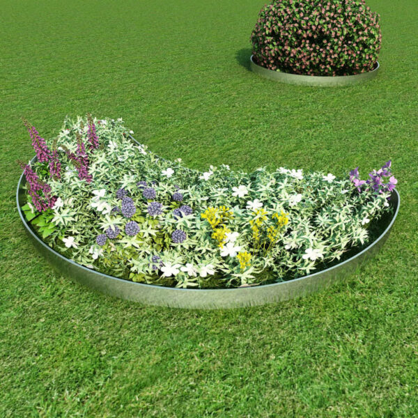 vidaXL Lawn Fence 20 pcs Galvanised Steel 100x20 cm - Image 10
