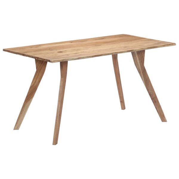 vidaXL Dining Table 140x80x76 cm Solid Acacia Wood - Image 10