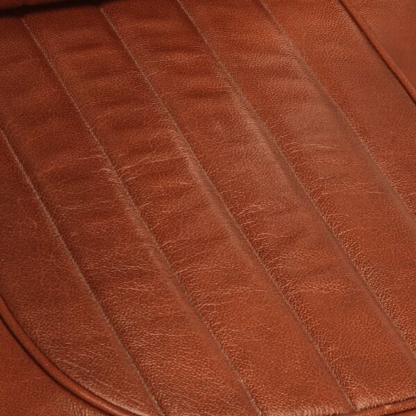vidaXL Aviator Armchair Brown Real Leather - Image 6