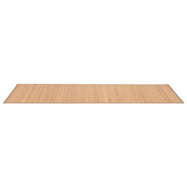 vidaXL Rug Bamboo 80x200 cm Brown - Image 3