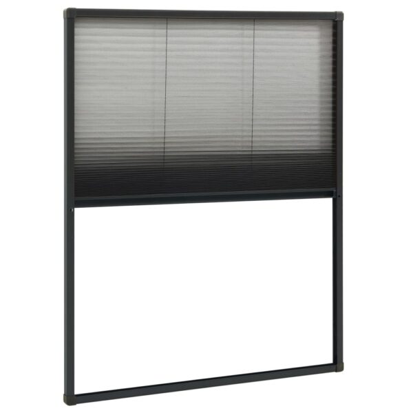 vidaXL Plisse Insect Screen for Windows Aluminium Anthracite 80x100 cm - Image 4