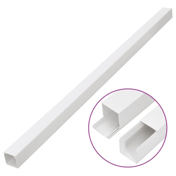 vidaXL Cable Trunking 40x25 mm 10 m PVC - Image 3