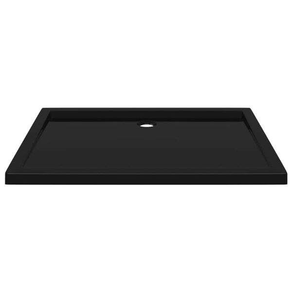 vidaXL Rectangular ABS Shower Base Tray Black 80x110 cm - Image 4