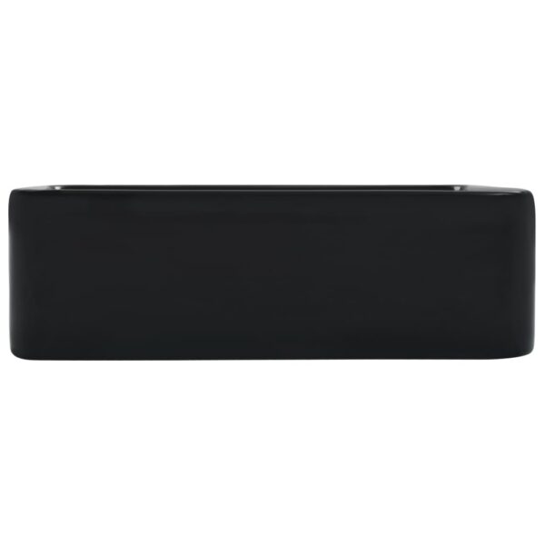 vidaXL Wash Basin 40x30x13 cm Ceramic Black - Image 4