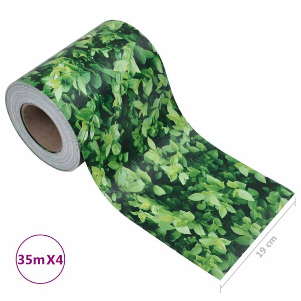 vidaXL Garden Privacy Screens 4 pcs PVC 35x0.19 m Green - Image 10