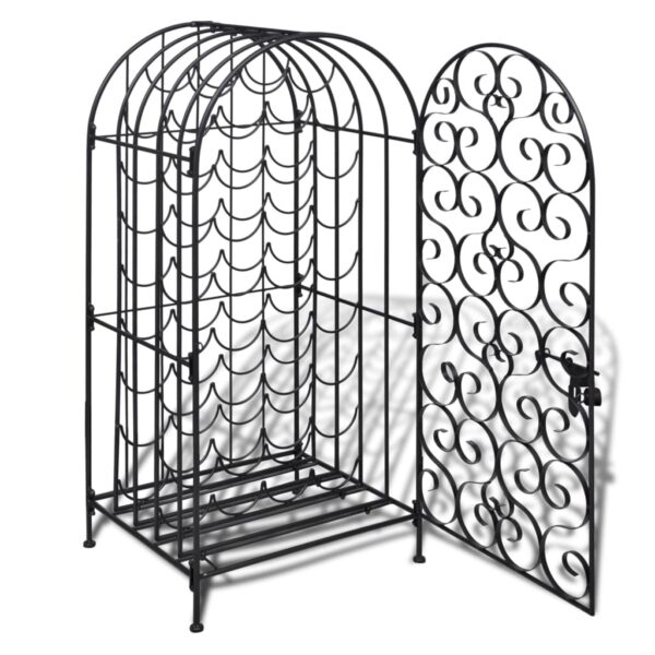 vidaXL Wine Rack for 35 Bottles Metal - Image 2