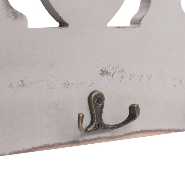 vidaXL Wall Mounted Coat Rack HOME 50x23 cm - Image 5