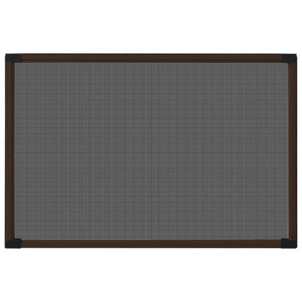 vidaXL Extendable Insect Screen for Windows Brown (75-143)x50 cm - Image 4