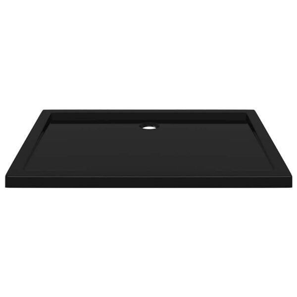 vidaXL Rectangular ABS Shower Base Tray Black 70x100 cm - Image 4