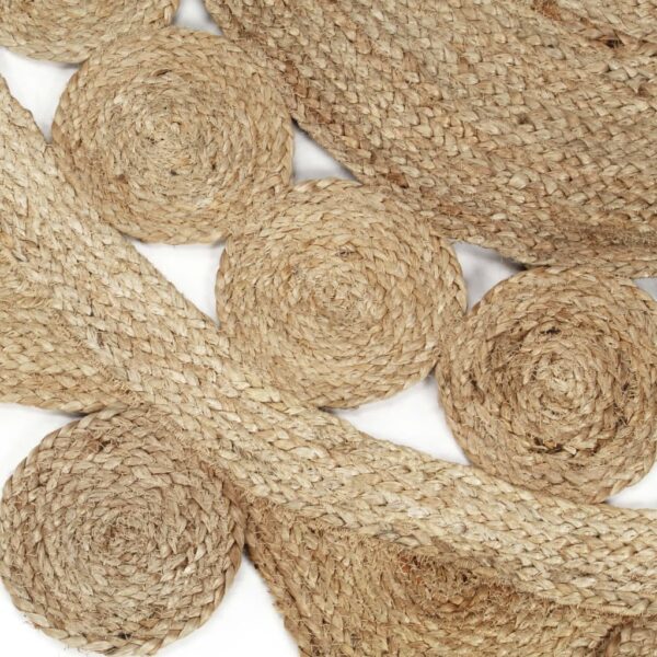 vidaXL Handmade Rug Braided Jute 90 cm - Image 4