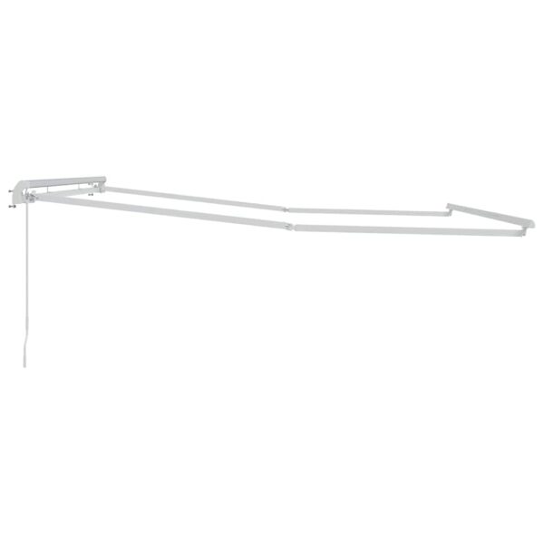 vidaXL Awning Manual White 4.5 x 3 m Metal - Image 5