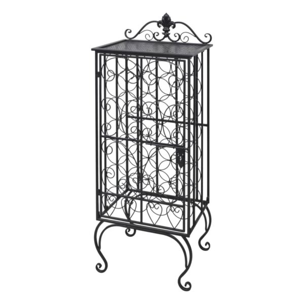 vidaXL Wine Rack for 28 Bottles Metal - Image 4