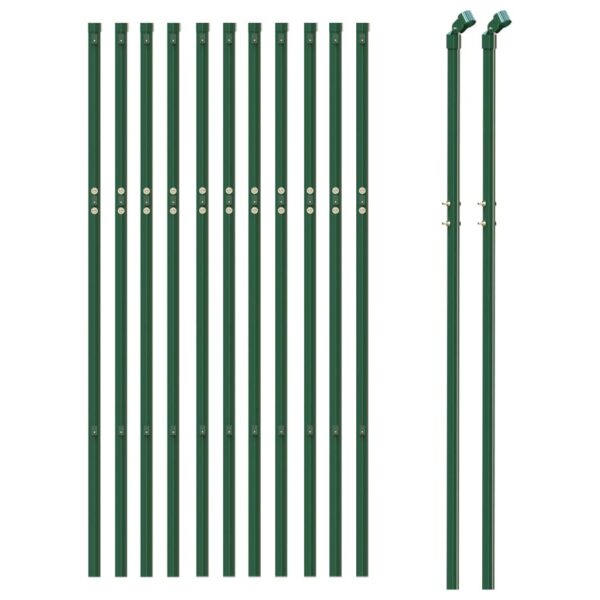 vidaXL Chain Link Fence Green 0.8x25 m - Image 3