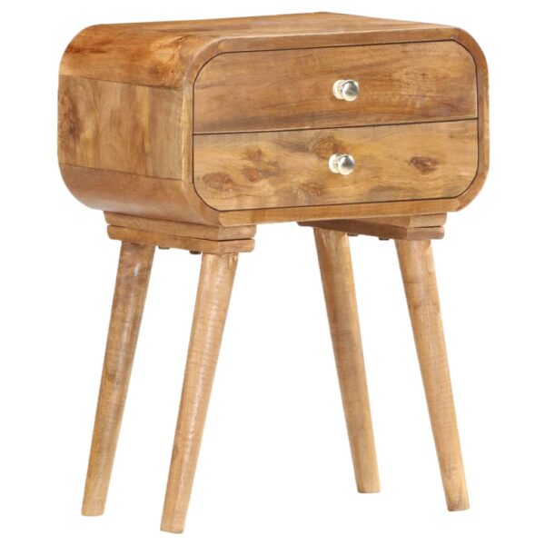 vidaXL Bedside Cabinet 43x30x58 cm Solid Mango Wood - Image 8