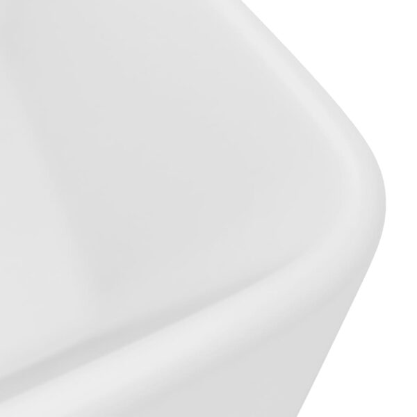 vidaXL Luxury Wash Basin Matt White 41x30x12 cm Ceramic - Image 5