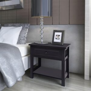 vidaXL Bedside Cabinets 2 pcs Wood Black