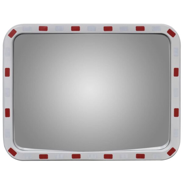 Convex Traffic Mirror Rectangle 60 x 80 cm with Reflectors - Image 2