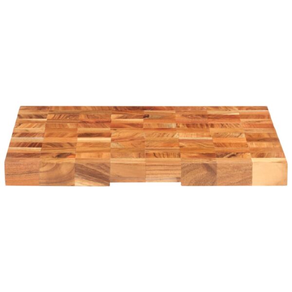 vidaXL Chopping Board 60x40x3.8 cm Solid Acacia Wood - Image 2