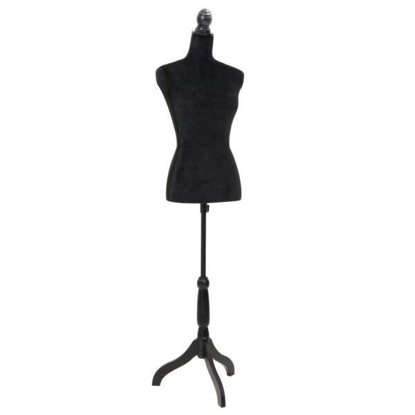 vidaXL Ladies Bust Display Black Female Dressmakers Dummy Mannequin - Image 1