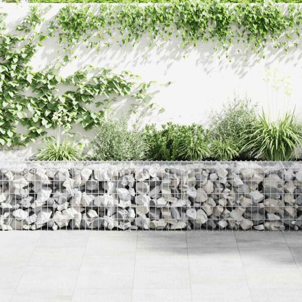 vidaXL Gabion Basket Galvanised Steel 100x50x50 cm - Image 3