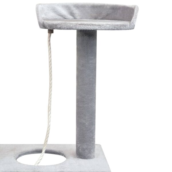 vidaXL Cat Tree with Sisal Scratching Posts 150 cm Grey - Image 4