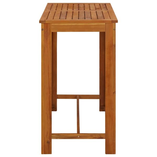 vidaXL Bar Table Solid Acacia Wood 120x60x105 cm - Image 5