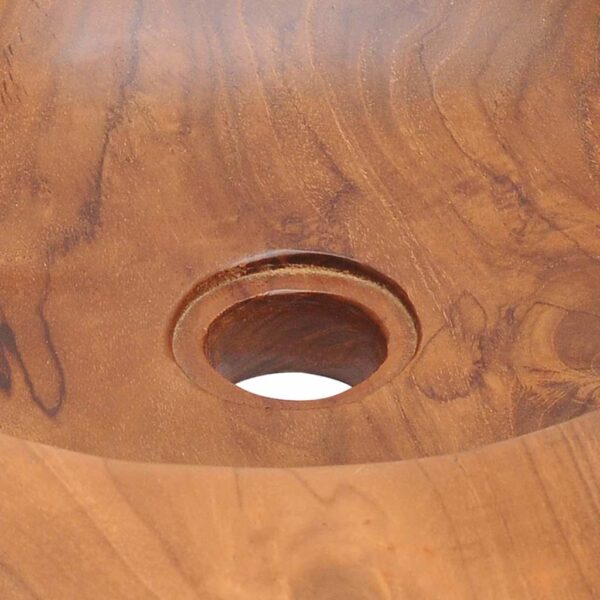 vidaXL Basin Solid Teak 45 cm - Image 11