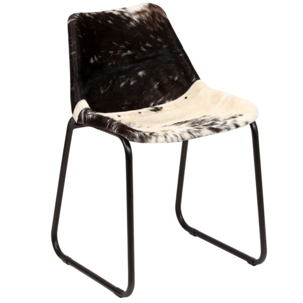 vidaXL Dining Chairs 2 pcs Genuine Goat Leather - Image 8