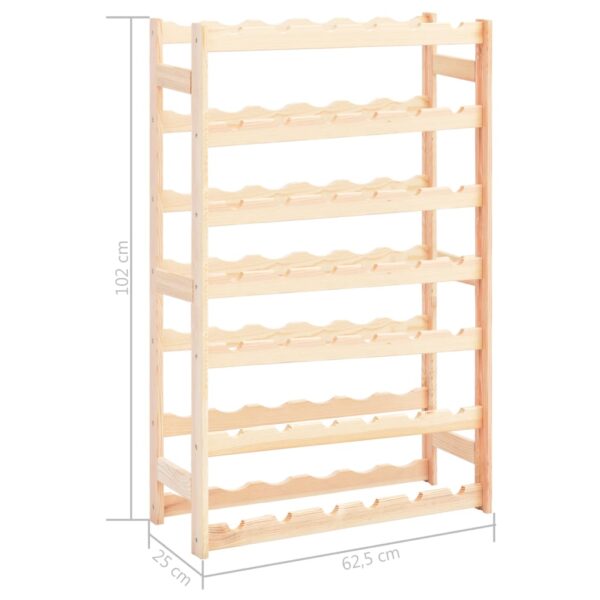 vidaXL Wine Rack for 42 Bottles Solid Wood Pine - Image 6