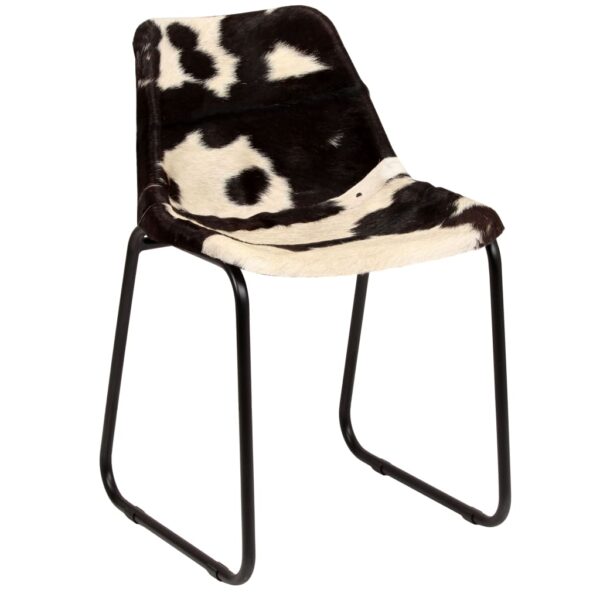 vidaXL Dining Chairs 2 pcs Genuine Goat Leather - Image 11