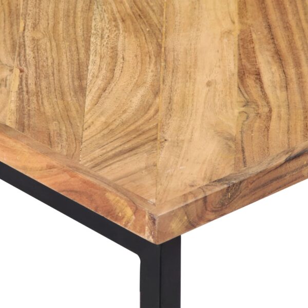 vidaXL Coffee Table 110x110x36 cm Solid Acacia Wood - Image 4