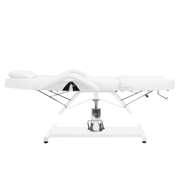 vidaXL Massage Table White 180x62x(87-112) cm - Image 4