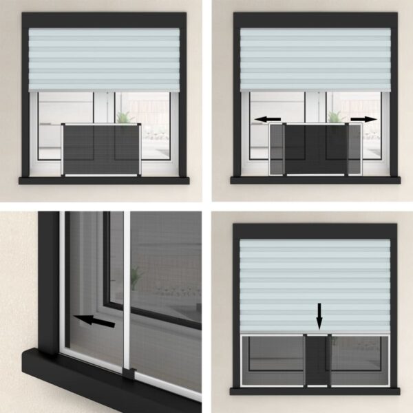 vidaXL Extendable Insect Screen for Windows White (100-193)x75 cm - Image 10