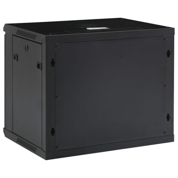 vidaXL 9U Wall Mounted Network Cabinet 19" IP20 600x450x510 mm - Image 4