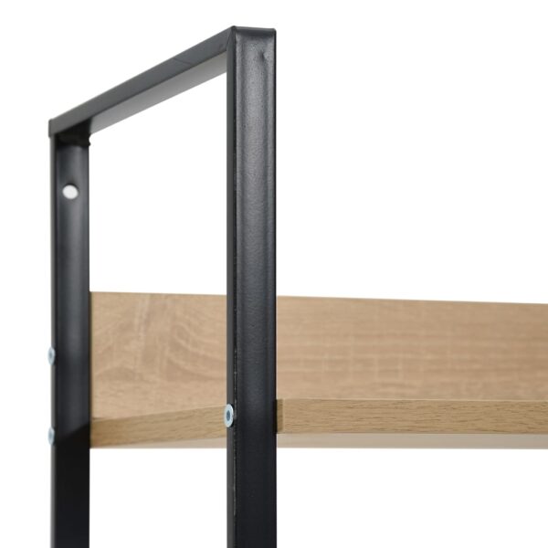vidaXL 3-Layer Book Shelf Oak 60x27.6x90.5 cm Engineered Wood - Image 6