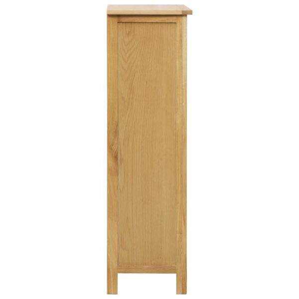 vidaXL Wine Cabinet 56x32x110 cm Solid Oak Wood - Image 4