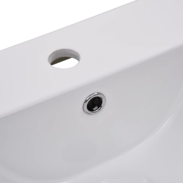 vidaXL Built-in Basin 42x39x18 cm Ceramic White - Image 5