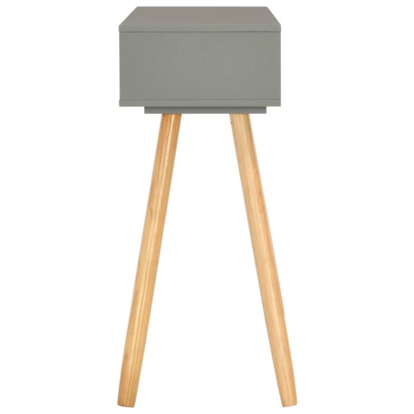 vidaXL Console Table Grey 80x30x72 cm Solid Pinewood - Image 6